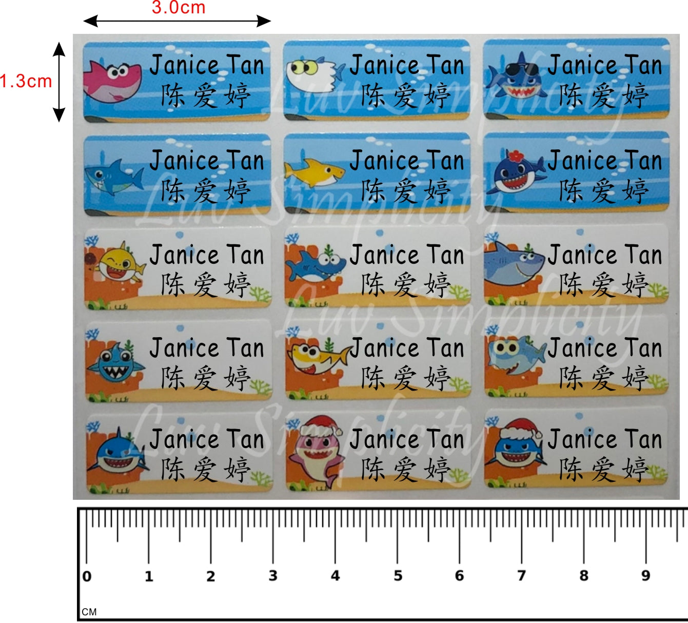 Personalised Name sticker M size