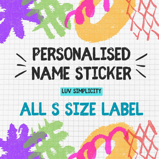 Personalised Name sticker S size